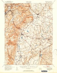 1943 Map of Emmitsburg, 1954 Print