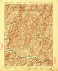 1900 Map of Bedford County, PA, 1922 Print
