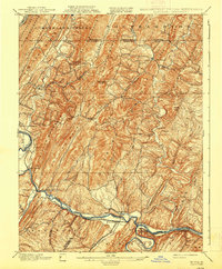 1900 Map of Bedford County, PA, 1938 Print