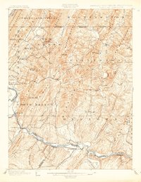 1899 Map of Bedford County, PA