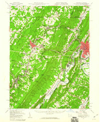 Download a high-resolution, GPS-compatible USGS topo map for Frostburg, MD (1960 edition)