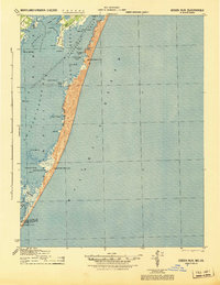preview thumbnail of historical topo map of Worcester County, MD in 1944