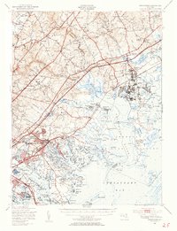 Download a high-resolution, GPS-compatible USGS topo map for Gunpowder, MD (1955 edition)