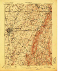 1912 Map of Hagerstown, 1918 Print