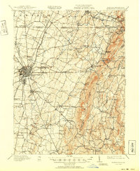 1912 Map of Hagerstown, 1950 Print