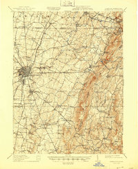 1912 Map of Hagerstown, 1945 Print