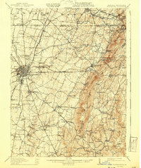1912 Map of Hagerstown, 1943 Print