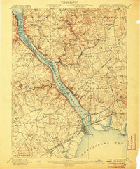1900 Map of Havre De Grace, 1906 Print