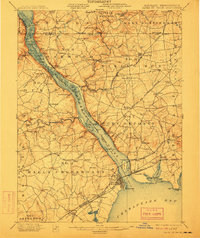 1900 Map of Havre De Grace, 1912 Print