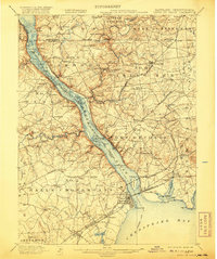 1900 Map of Havre De Grace, 1920 Print