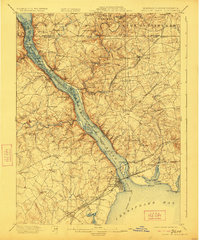 1900 Map of Havre De Grace, 1923 Print