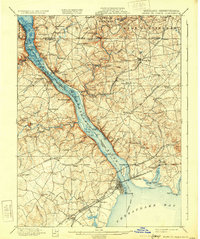 1900 Map of Havre De Grace, 1931 Print