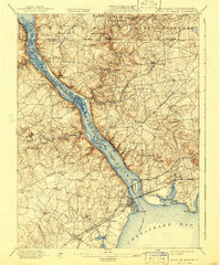 1900 Map of Havre De Grace, 1941 Print