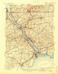 preview thumbnail of historical topo map of Cecil County, MD in 1942