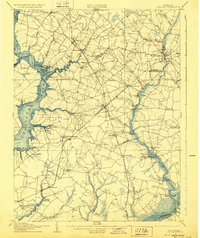 1905 Map of Hurlock, 1928 Print