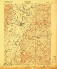 preview thumbnail of historical topo map of Frederick County, MD in 1909