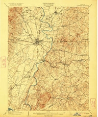 preview thumbnail of historical topo map of Frederick County, MD in 1909