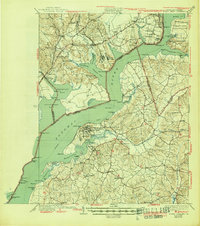 Download a high-resolution, GPS-compatible USGS topo map for Indian Head, MD (1945 edition)