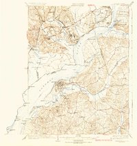 preview thumbnail of historical topo map of Indian Head, MD in 1925