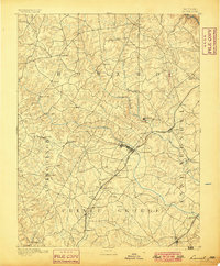 1894 Map of Laurel, 1899 Print