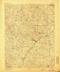 1894 Map of Laurel, 1905 Print
