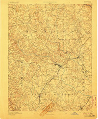 1894 Map of Laurel, 1906 Print