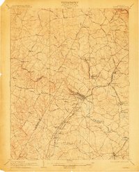 1907 Map of Laurel, 1912 Print