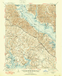 Download a high-resolution, GPS-compatible USGS topo map for Leonardtown, MD (1951 edition)