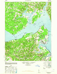 preview thumbnail of historical topo map of Charles County, MD in 1948