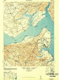 preview thumbnail of historical topo map of Charles County, MD in 1948