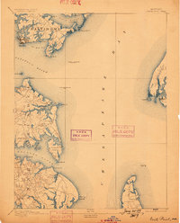 1893 Map of North Point, 1899 Print