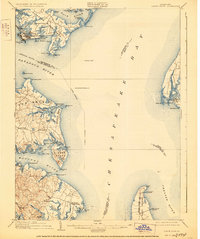 Download a high-resolution, GPS-compatible USGS topo map for North Point, MD (1928 edition)
