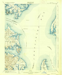 Download a high-resolution, GPS-compatible USGS topo map for North Point, MD (1935 edition)