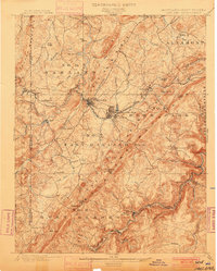 1900 Map of Oakland, MD