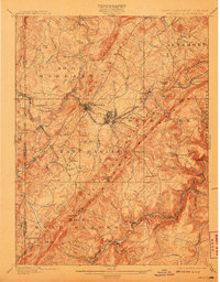 Download a high-resolution, GPS-compatible USGS topo map for Oakland, MD (1908 edition)