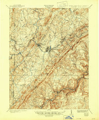 1900 Map of Oakland, MD, 1944 Print