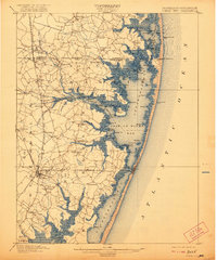 1901 Map of Ocean City, 1921 Print