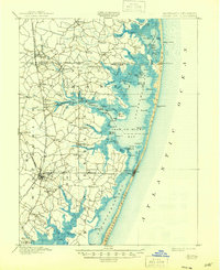 1901 Map of Ocean City, 1946 Print