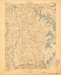1895 Map of Bowie, MD