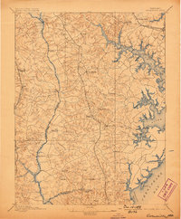 1895 Map of Annapolis, MD, 1898 Print