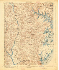 1905 Map of Bowie, MD, 1926 Print