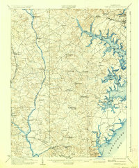 1905 Map of Annapolis, MD, 1936 Print