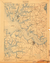 Download a high-resolution, GPS-compatible USGS topo map for Oxford, MD (1904 edition)