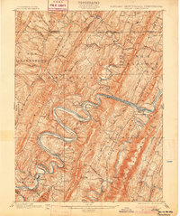 1900 Map of Pawpaw, 1905 Print