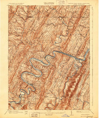 1900 Map of Pawpaw, 1929 Print