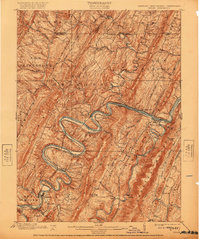 1900 Map of Pawpaw, 1920 Print