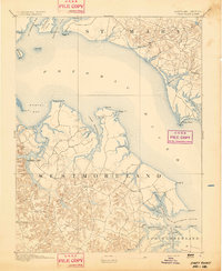 1894 Map of Northumberland County, VA