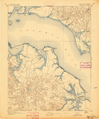 preview thumbnail of historical topo map of Piney Point, MD in 1895