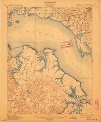Download a high-resolution, GPS-compatible USGS topo map for Piney Point, MD (1911 edition)