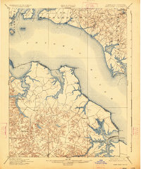 Download a high-resolution, GPS-compatible USGS topo map for Piney Point, MD (1927 edition)